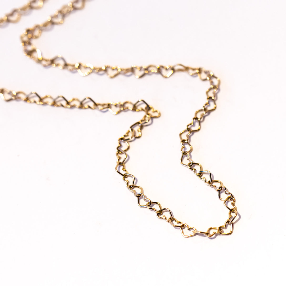 Ariel Gordon Heart Eternity Link Chain Necklace
