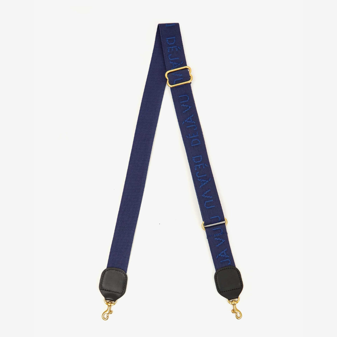adjustable crossbody strap in bonjour au revoir