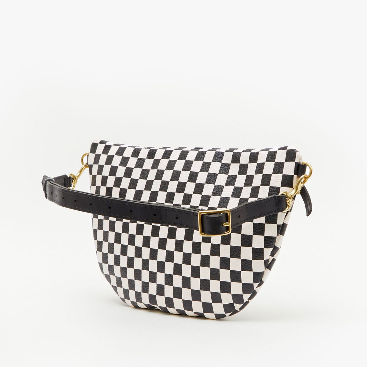 Clare V. - Grande Fanny in Black & Natural Woven Checker – Shop one. Augusta