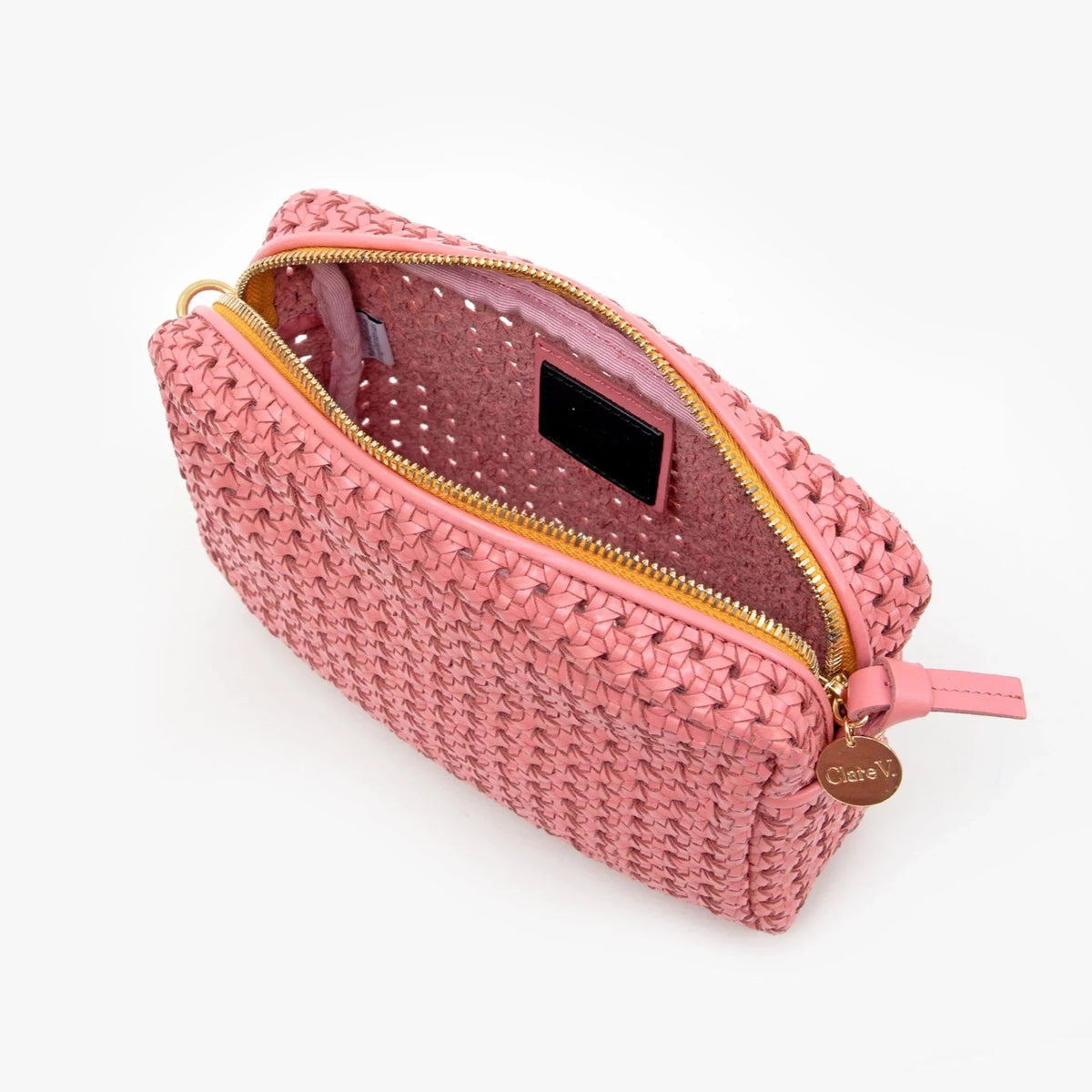Clare V. Rattan Midi Sac in Lilac - Bliss Boutiques