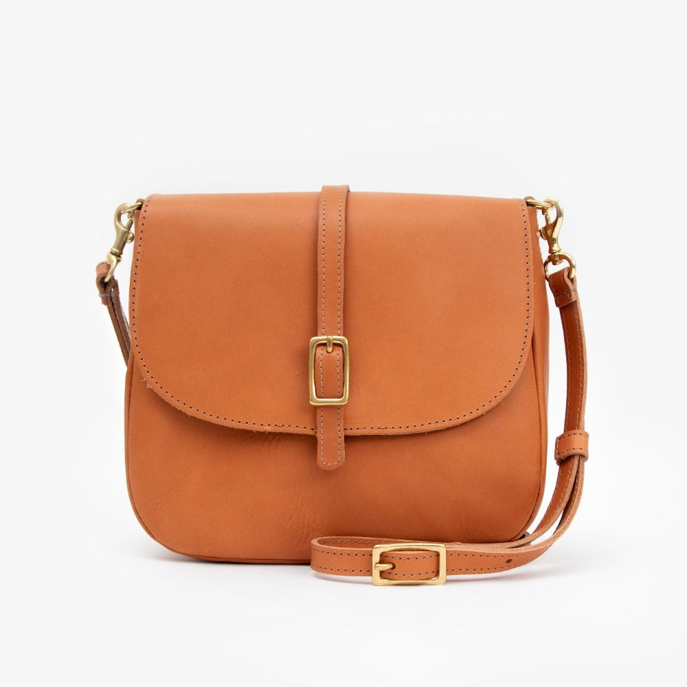 Leather crossbody bag Clare V Brown in Leather - 36541345