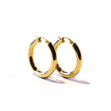 Ariel Gordon yellow gold hoop earrings