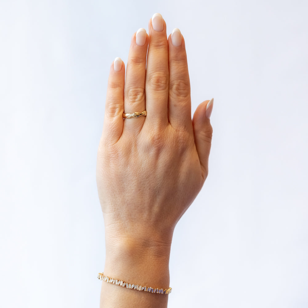 Gold Ripple Band