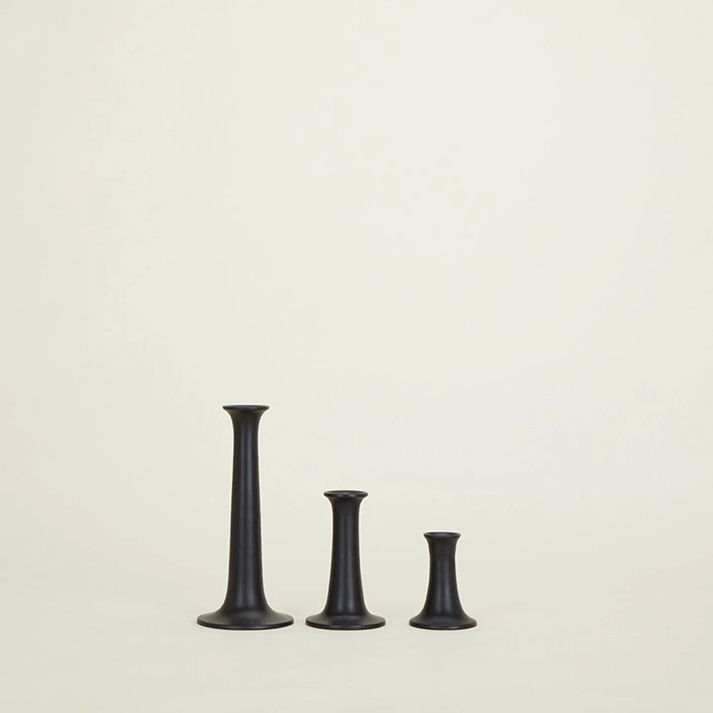 Simple Candle Holder, Small, Black