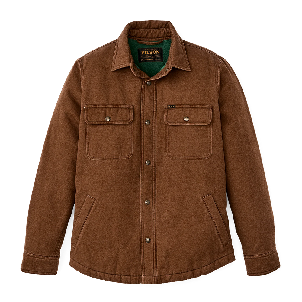 Fleece Lined Jac-Shirt, Brown
