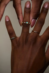 Wwake | Large Four-Step Opal and Diamond Ring