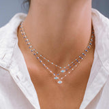 Classic Eye Necklace, Bleuet