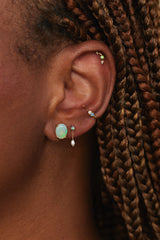 Wwake | XL Oval Opal Studs