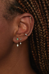 Wwake | Large Opal and Pearl Shower Earrings
