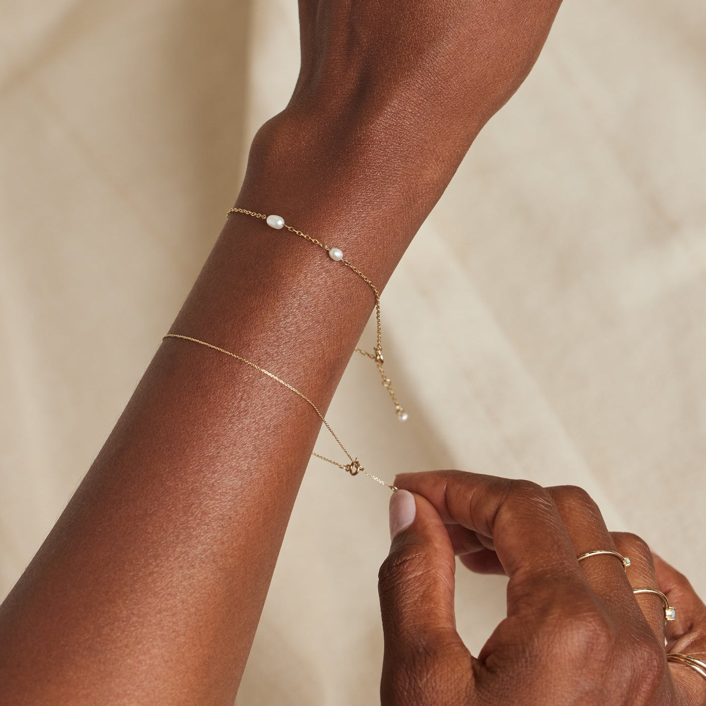 Pearl Spindle Bracelet