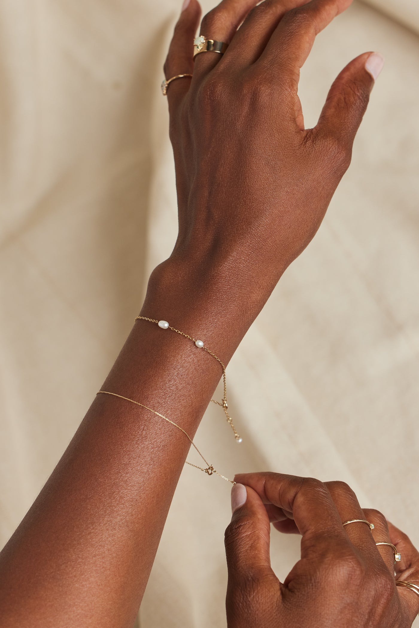 Wwake | Pearl Spindle Bracelet