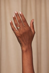 Wwake | Small Round Emerald Monolith Ring