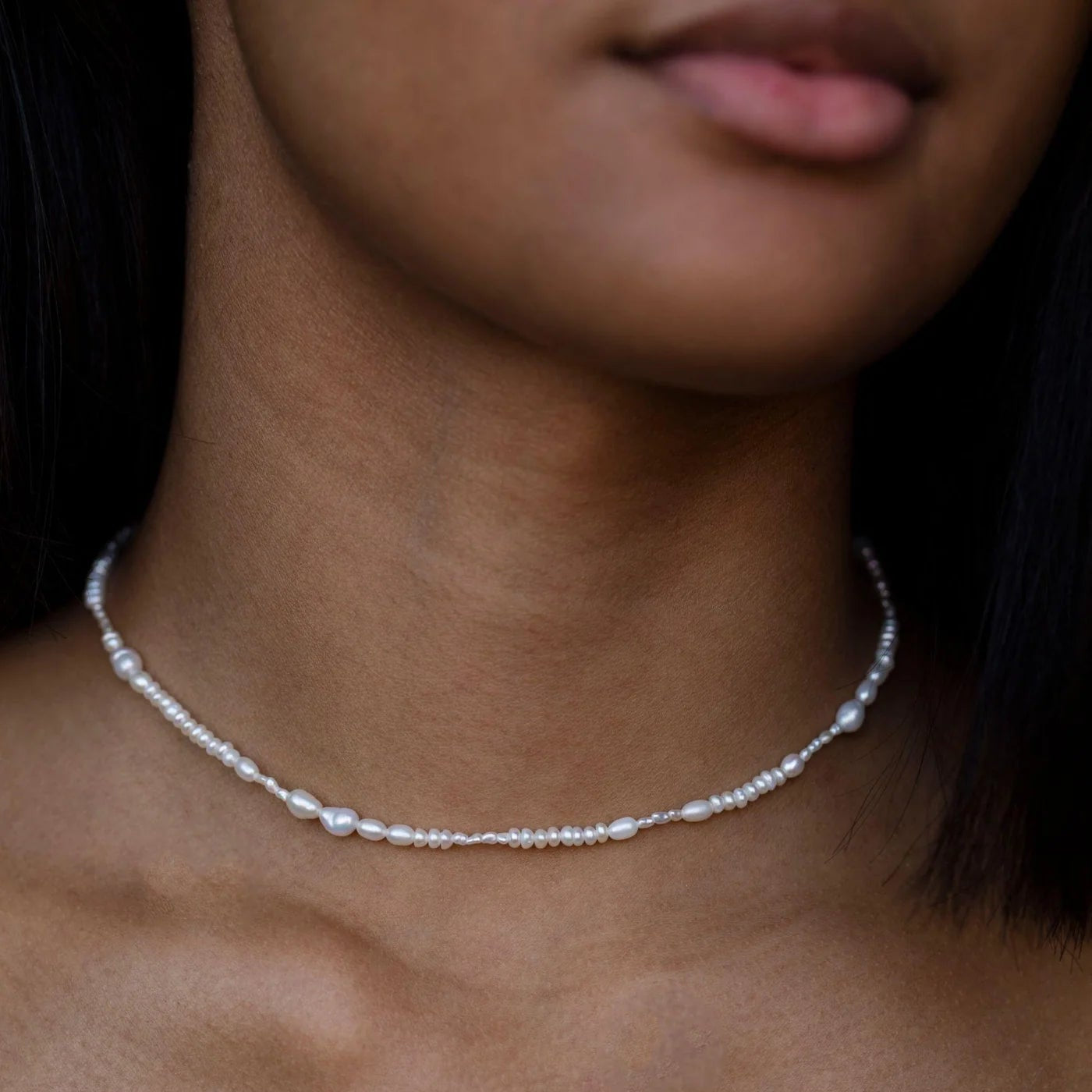 Pearl Collage Necklace