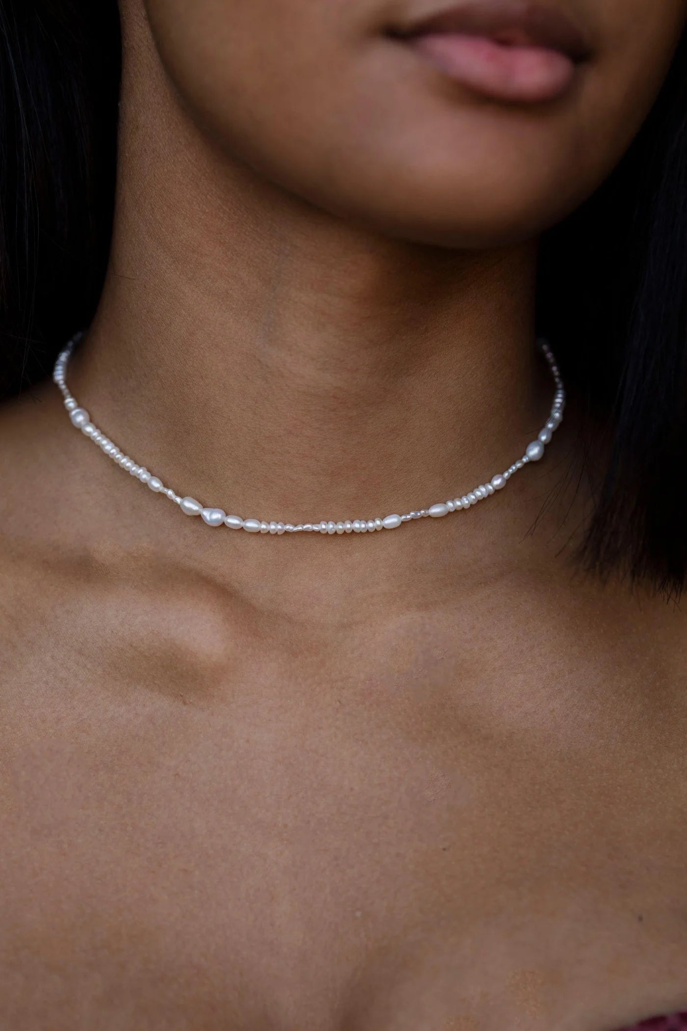 Wwake | Pearl Collage Necklace