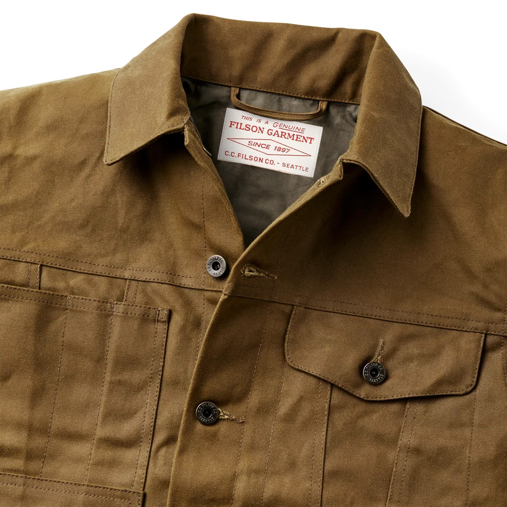 Tin Cloth Short Lined Cruiser Jacket, Dark Tan