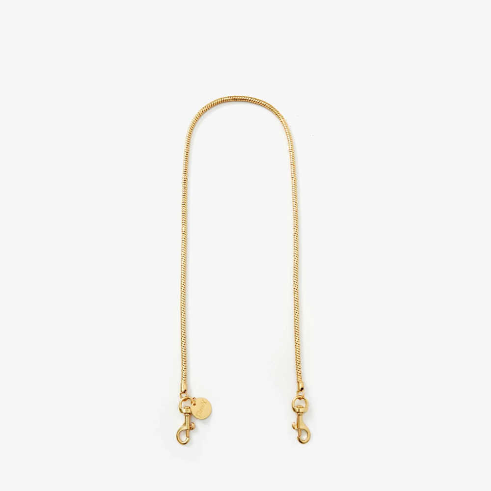 Shoulder Strap, Vintage Gold Snake Chain