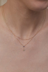 Wwake | Fancy Sapphire and Tourmaline Two Step Necklace