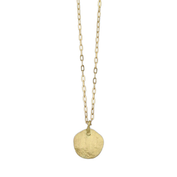 Sarah McGuire | Parchment Gold Disc Necklace