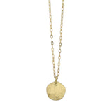 Sarah McGuire | Parchment Gold Disc Necklace