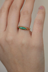 Wwake | Eye Signet Ring, Jadeite