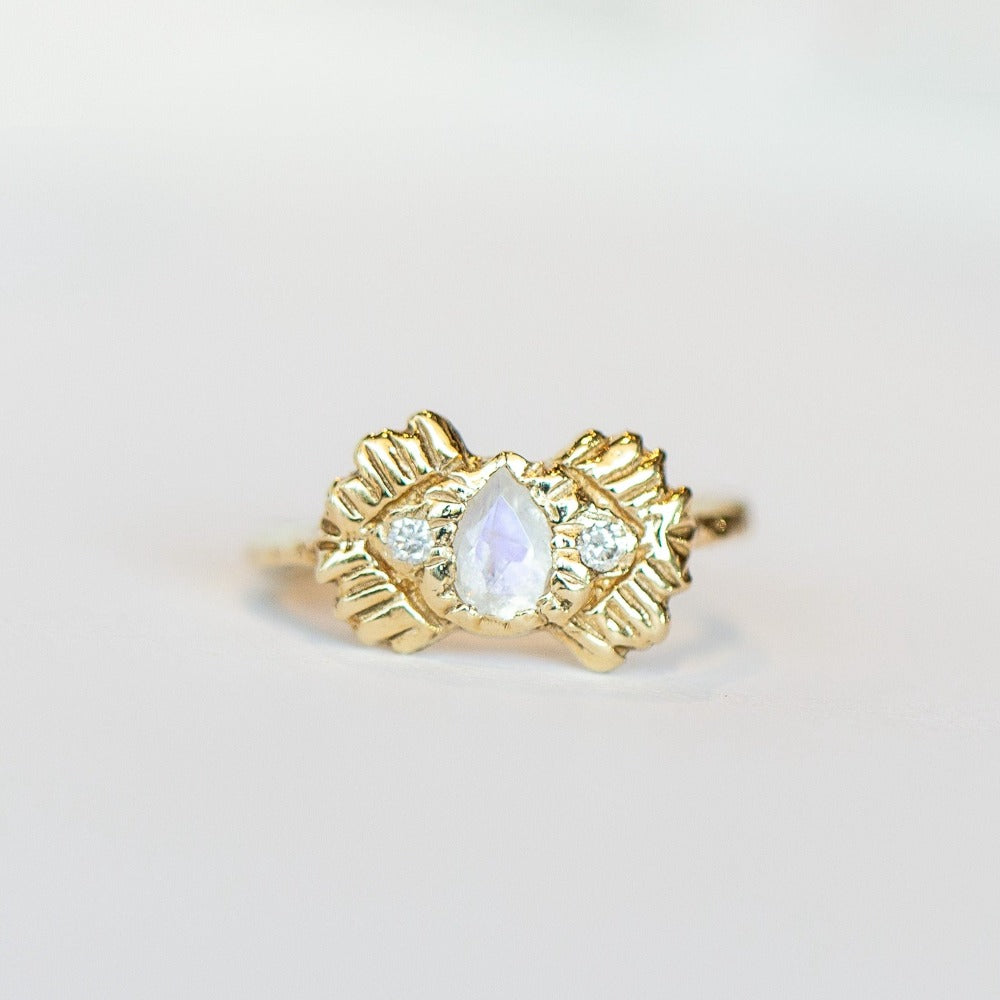 Warrior of Life Moonstone Ring