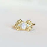 Warrior of Life Moonstone Ring