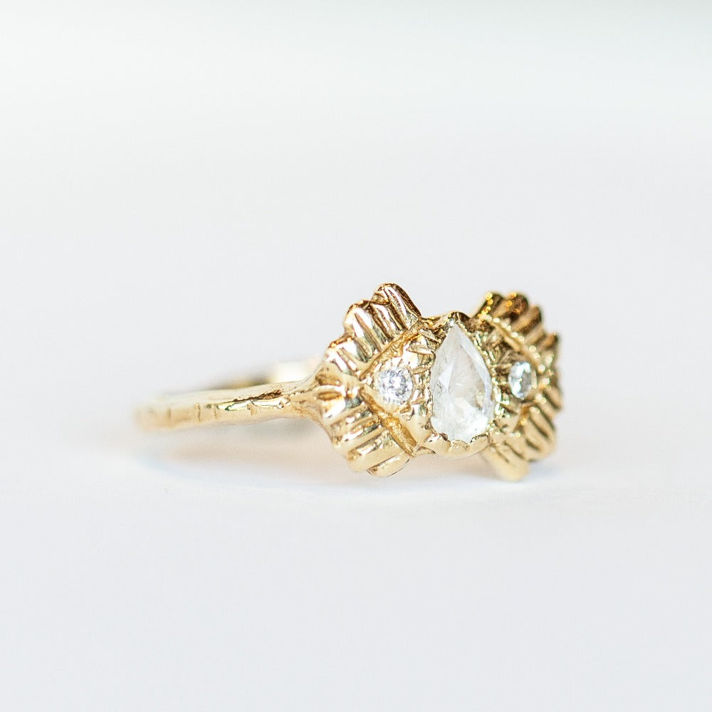 Warrior of Life Moonstone Ring