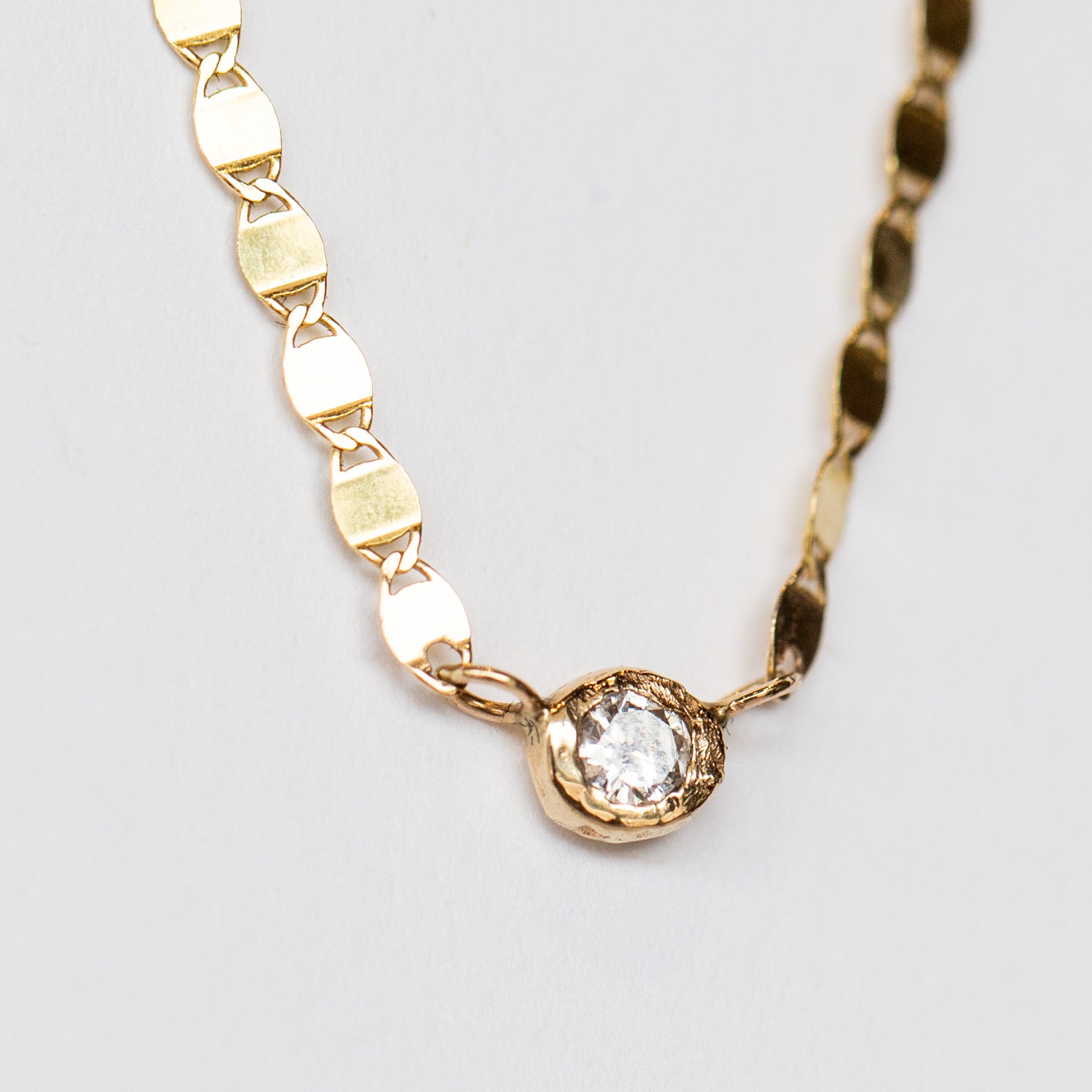 Spark Disc Necklace, Diamond