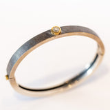 Junia 6mm Silver and Diamond Bangle