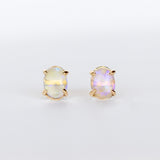 Petite Baleine | Oval Australian Opal Stud Earrings