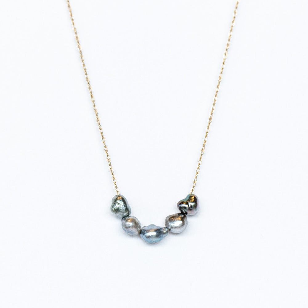 Petite Baleine | Ombre Keshi Pearl Necklace