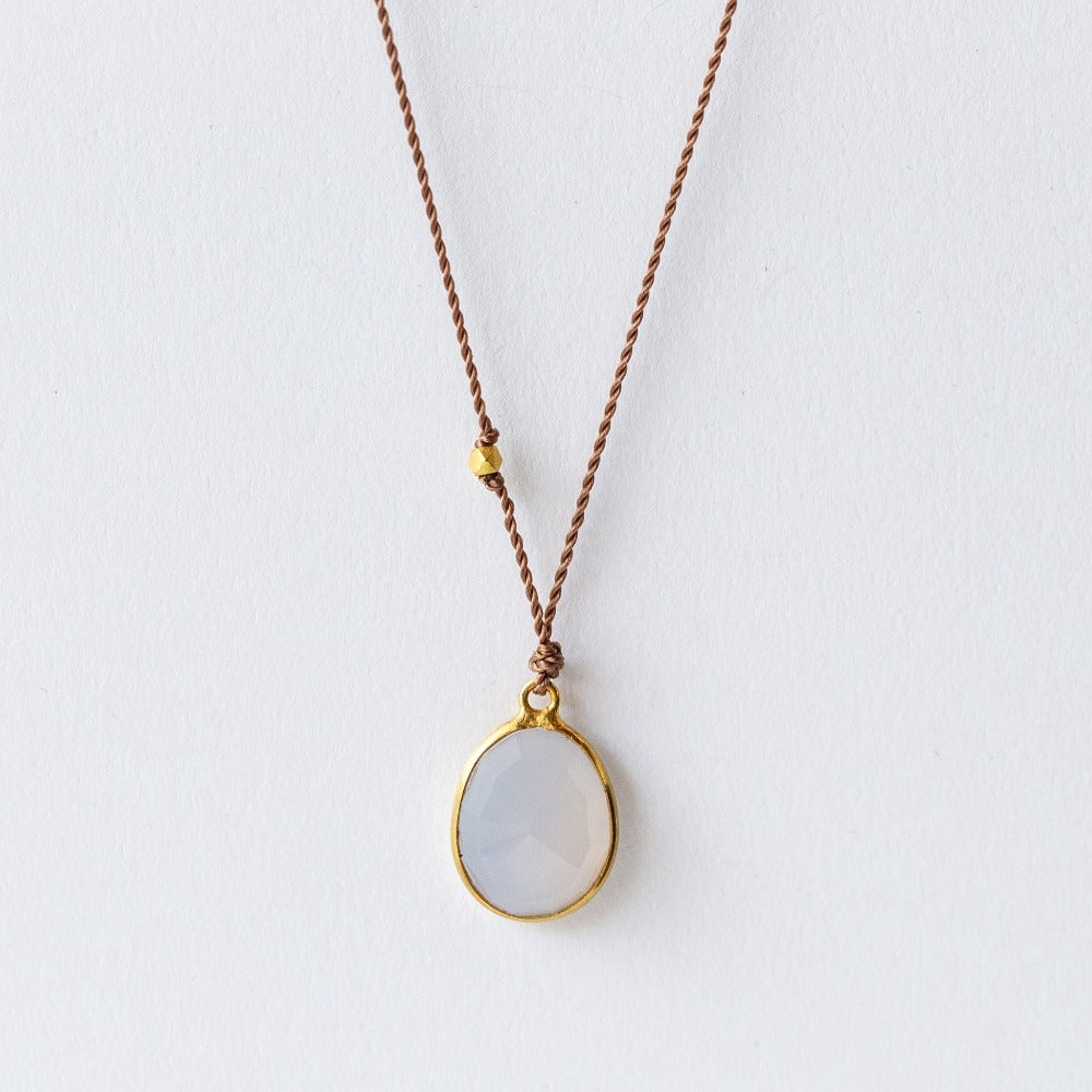 Blue Chalcedony Necklace