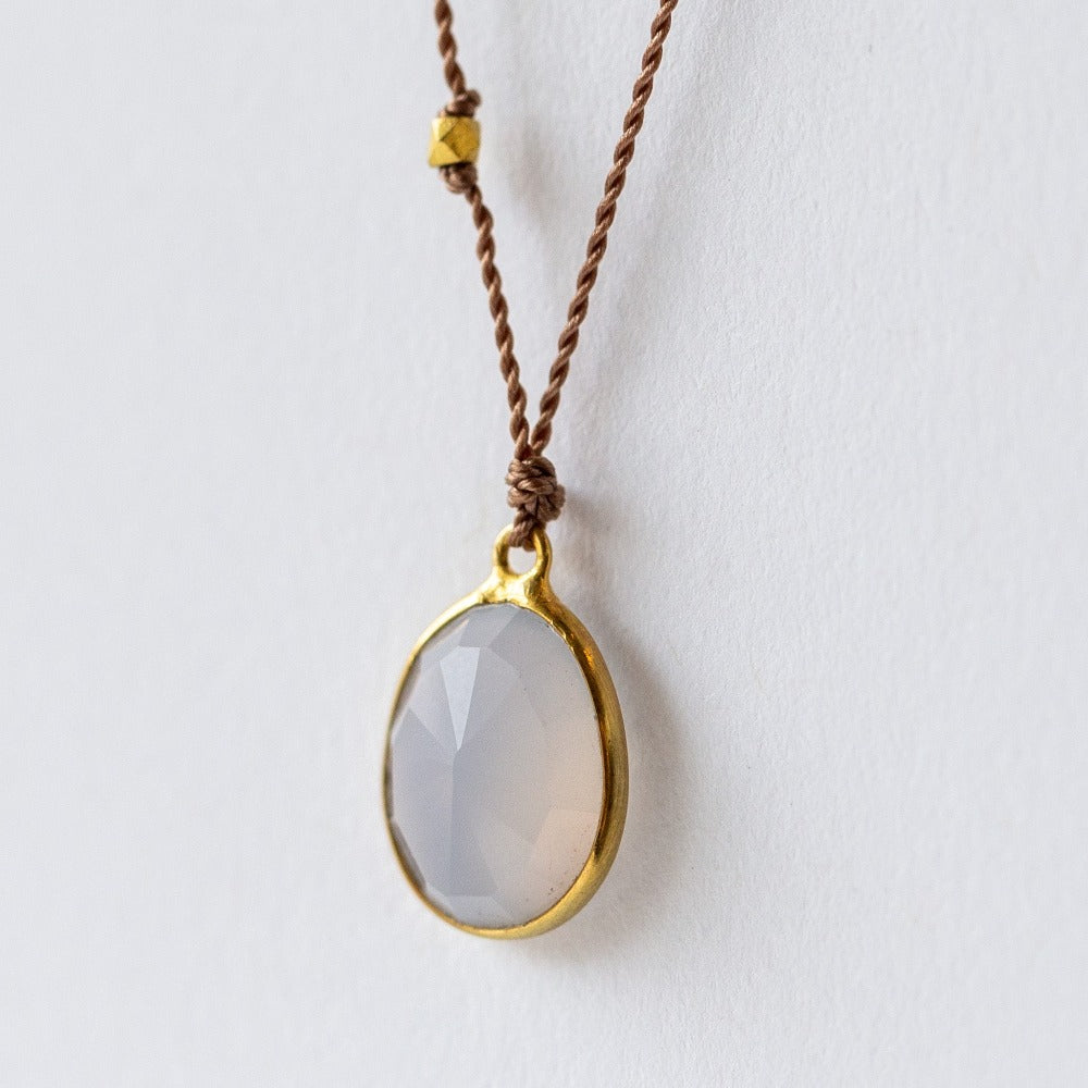 Blue Chalcedony Necklace