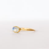 Oval Small Moonstone Cabochon Ring