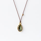 Asymmetrical Watermelon Tourmaline Necklace