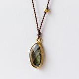 Asymmetrical Watermelon Tourmaline Necklace