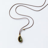 Asymmetrical Watermelon Tourmaline Necklace