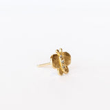 Victoria Cunningham | Butterfly Stud Earring with Diamonds (Single)