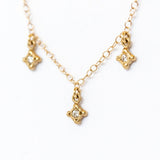 Victoria Cunningham | Diamond Bezel Drop Necklace