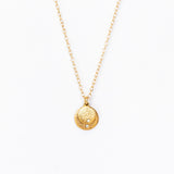 Victoria Cunningham | Double Drop Disc Necklace with Diamonds