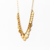 Victoria Cunningham | Large Golden Flake Cluster Necklace