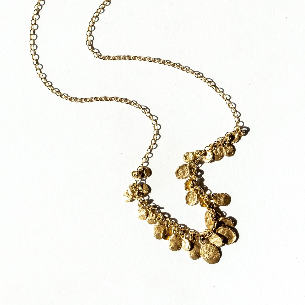 Victoria Cunningham | Large Golden Flake Cluster Necklace