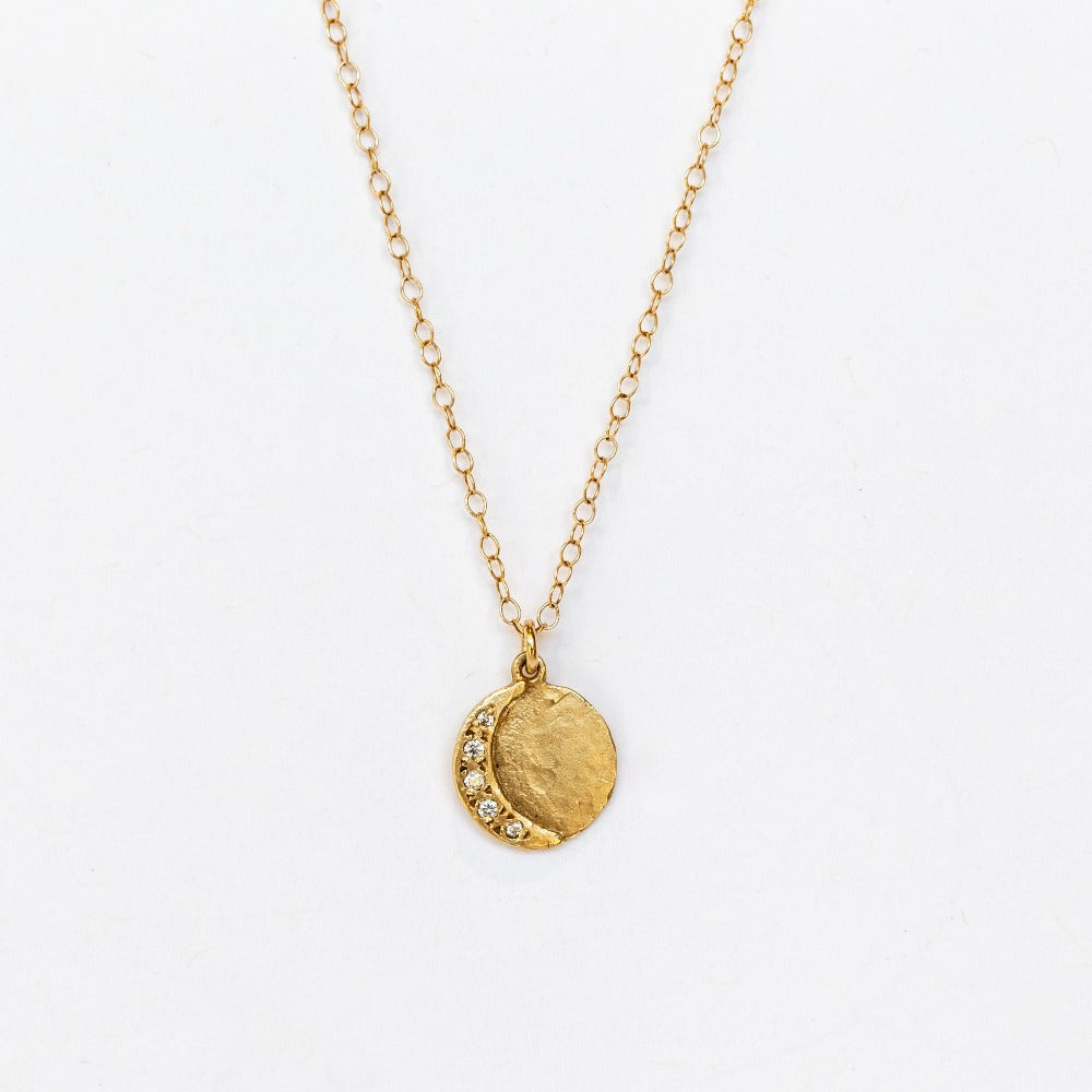 Victoria Cunningham | Moon Disc Necklace