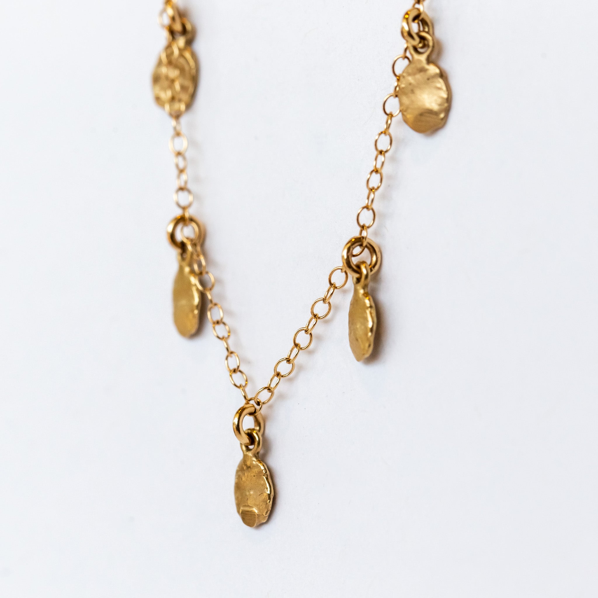 Victoria Cunningham | Small Golden 9 Flakes Necklace
