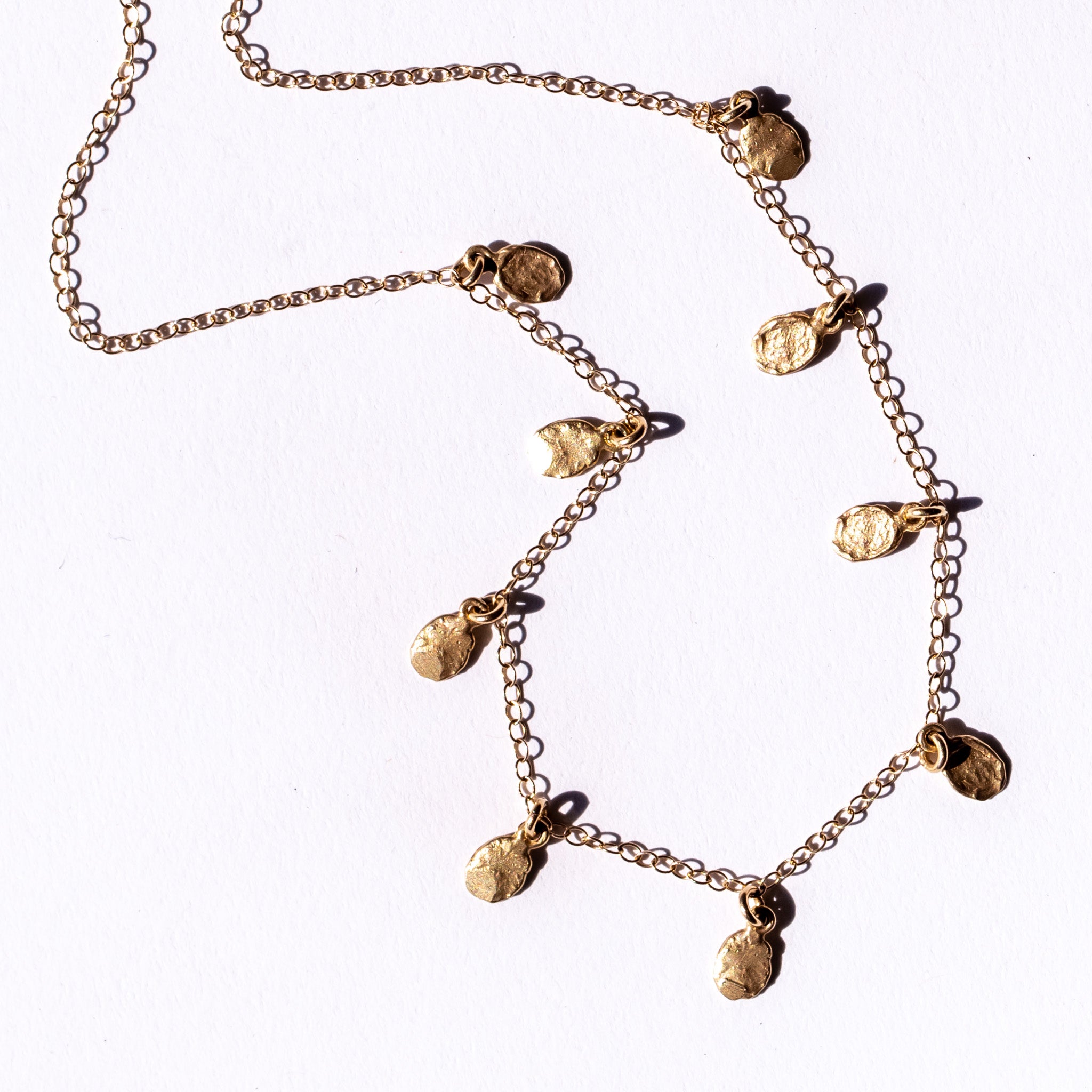 Victoria Cunningham | Small Golden 9 Flakes Necklace