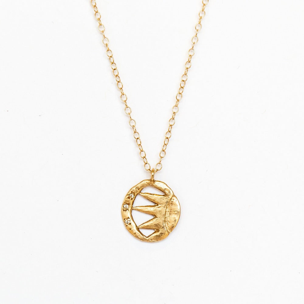 Victoria Cunningham | Sunbeam and Moon Diamond Necklace