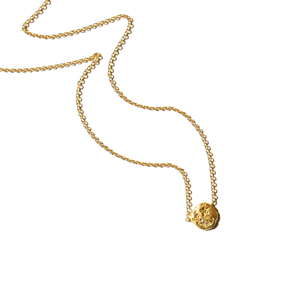 Victoria Cunningham | Tiny Crescent and Star Necklace