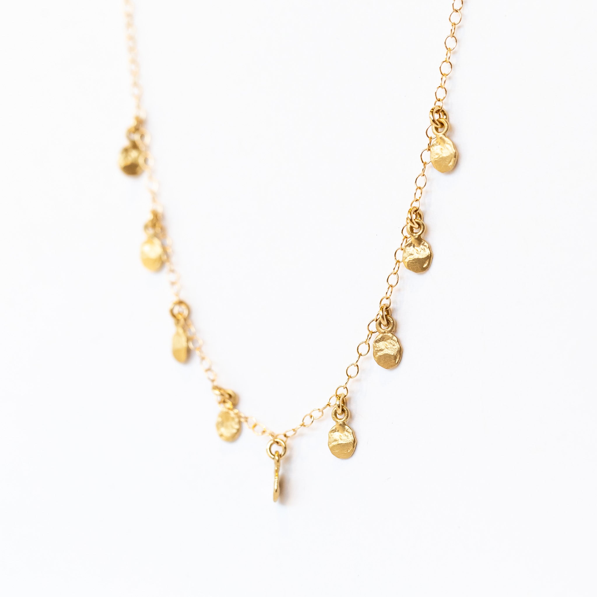 Victoria Cunningham | Small Golden 9 Flakes Necklace
