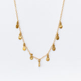 Victoria Cunningham | Small Golden 9 Flakes Necklace