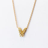 Victoria Cunningham | Tiny Pave Butterfly Necklace